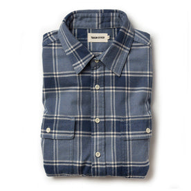 The Ledge Shirt in Navy Plaid - featured image