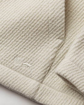 fabric shot of texture and logo, Knits by Taylor Stitch