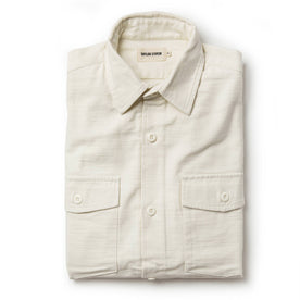 The Point Shirt in Natural Reverse Sateen - featured image