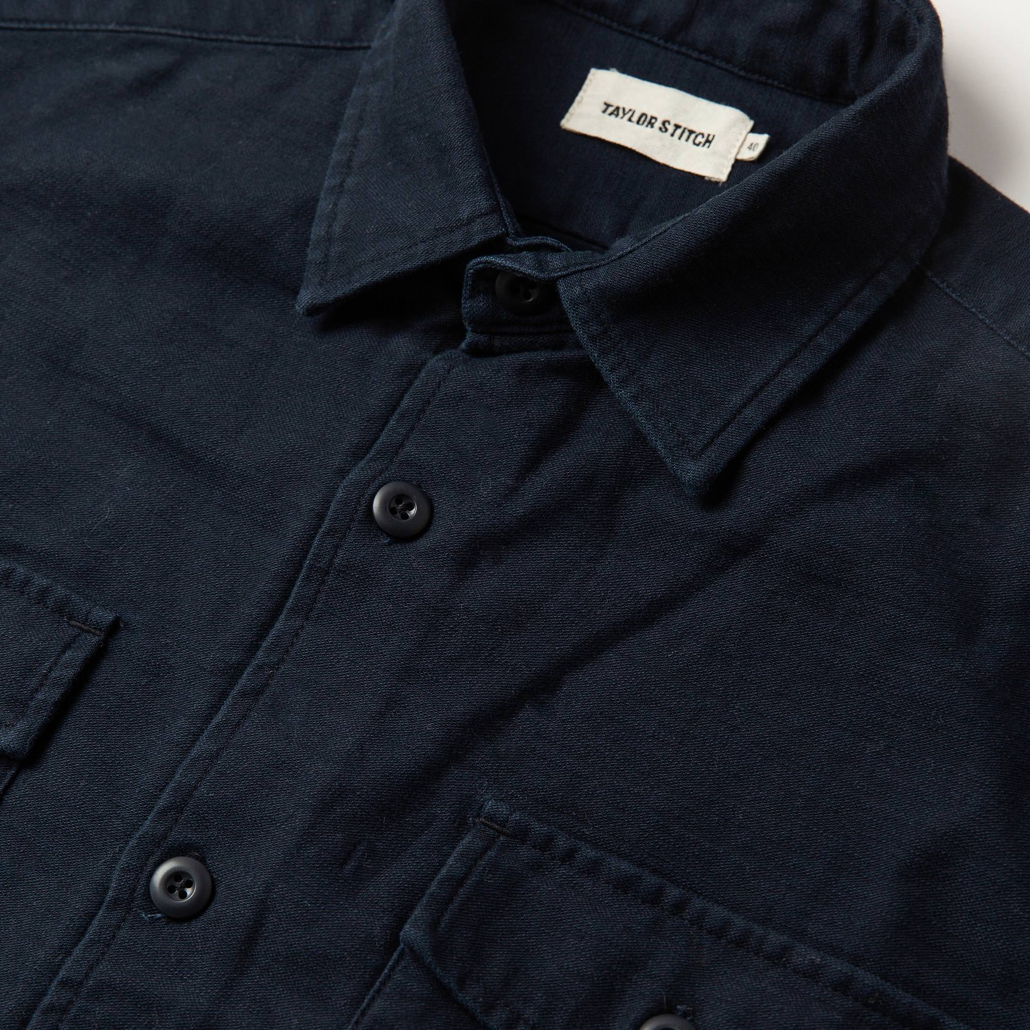 material shot of chest, Wovens by Taylor Stitch