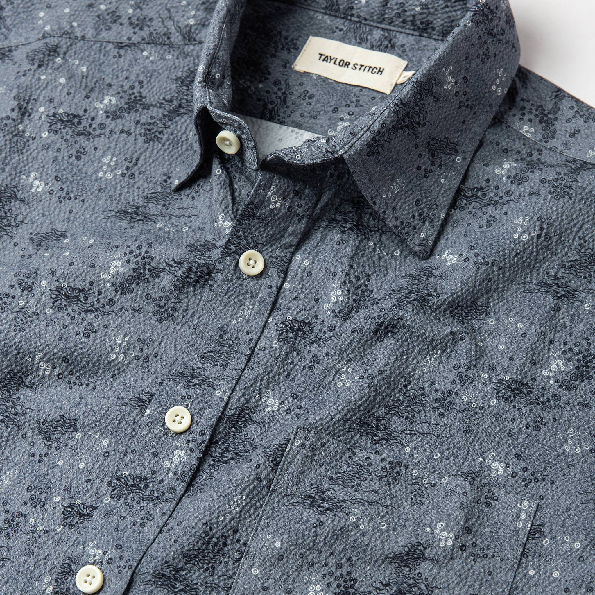 material shot of chest, Wovens by Taylor Stitch