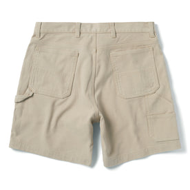 flatlay of The Shaper Short in Sand Boss Duck, shown from the back