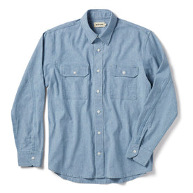 flatlay of The Chore Shirt in Washed Indigo Boss Duck