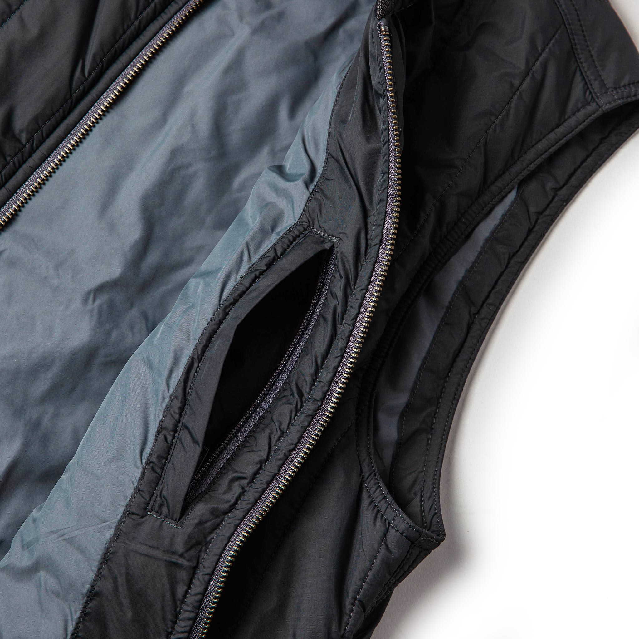 material shot of interior pocket, Outerwear by Taylor Stitch