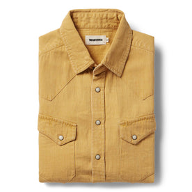 The Western Shirt in Wheat Selvage Denim - featured image