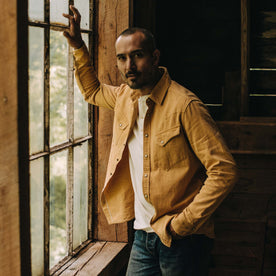 The Western Shirt in Wheat Selvage Denim - featured image