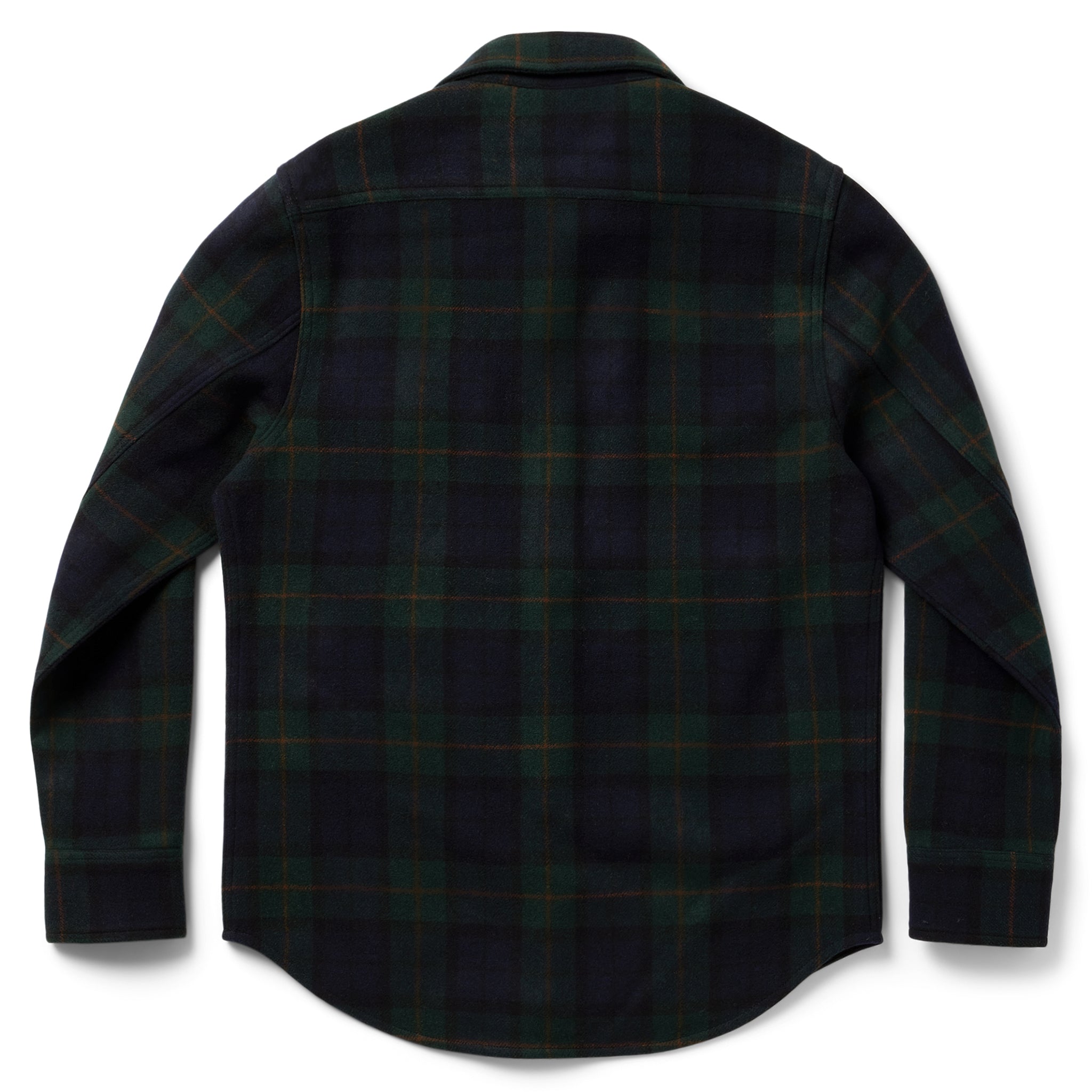 flatlay of The Maritime Shirt in Saltwater Plaid, shown from back, Wovens by Taylor Stitch
