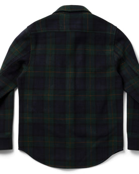 flatlay of The Maritime Shirt in Saltwater Plaid, shown from back, Wovens by Taylor Stitch