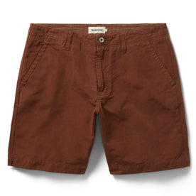 flatlay of The Morse Short in Russet Linen