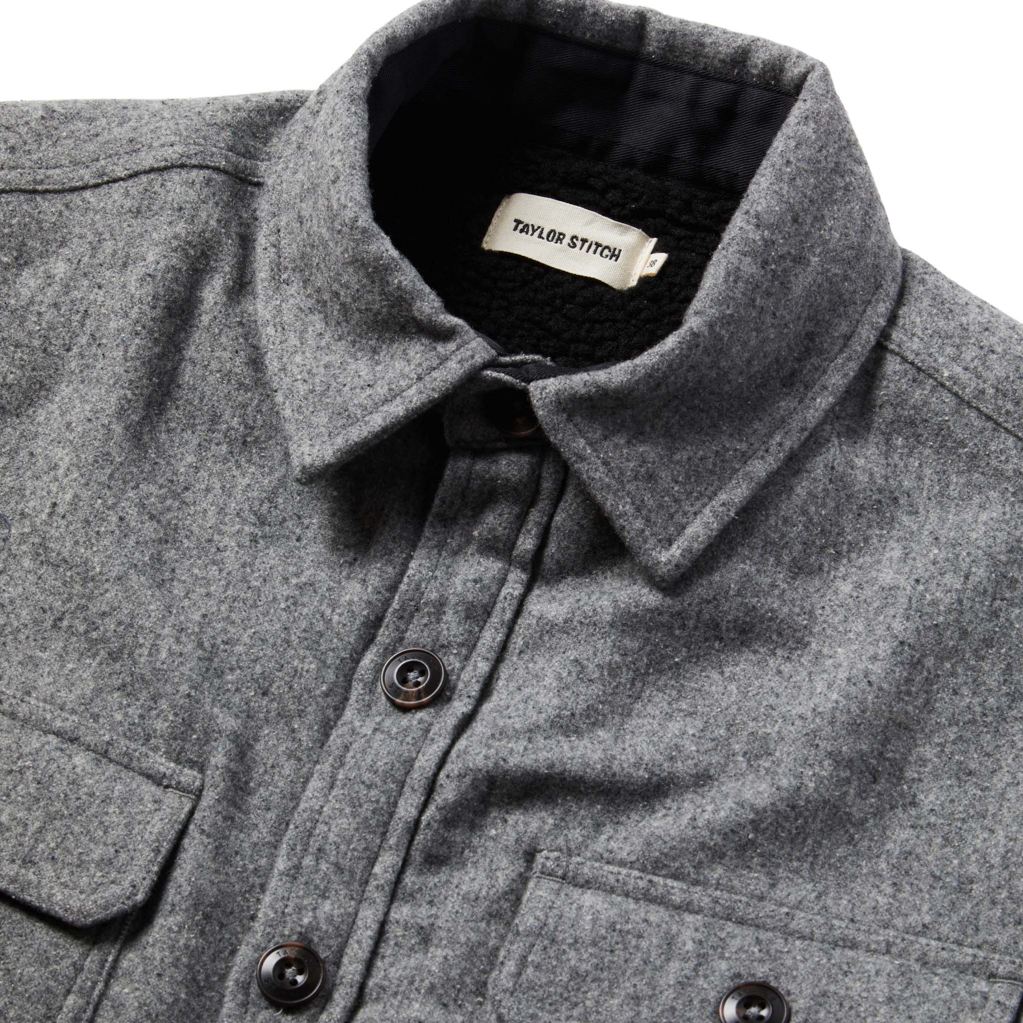 material shot of jacket with label visible, Outerwear by Taylor Stitch
