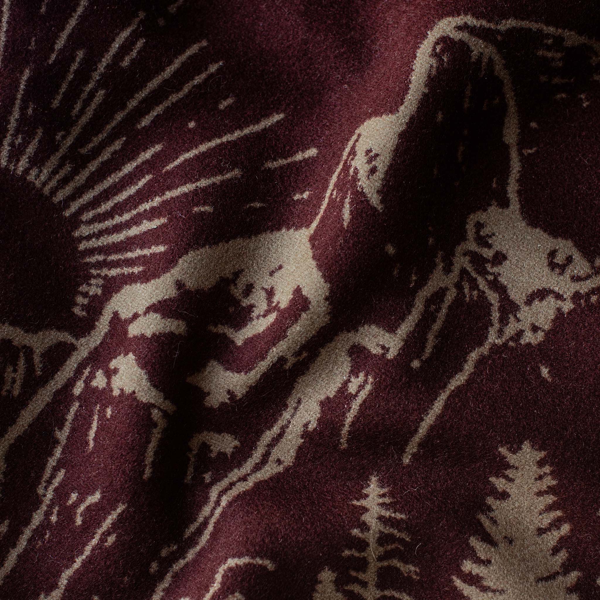 material shot of print of The Golden State Blanket in Rust, Accessories by Taylor Stitch