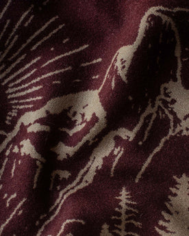 material shot of print of The Golden State Blanket in Rust, Accessories by Taylor Stitch