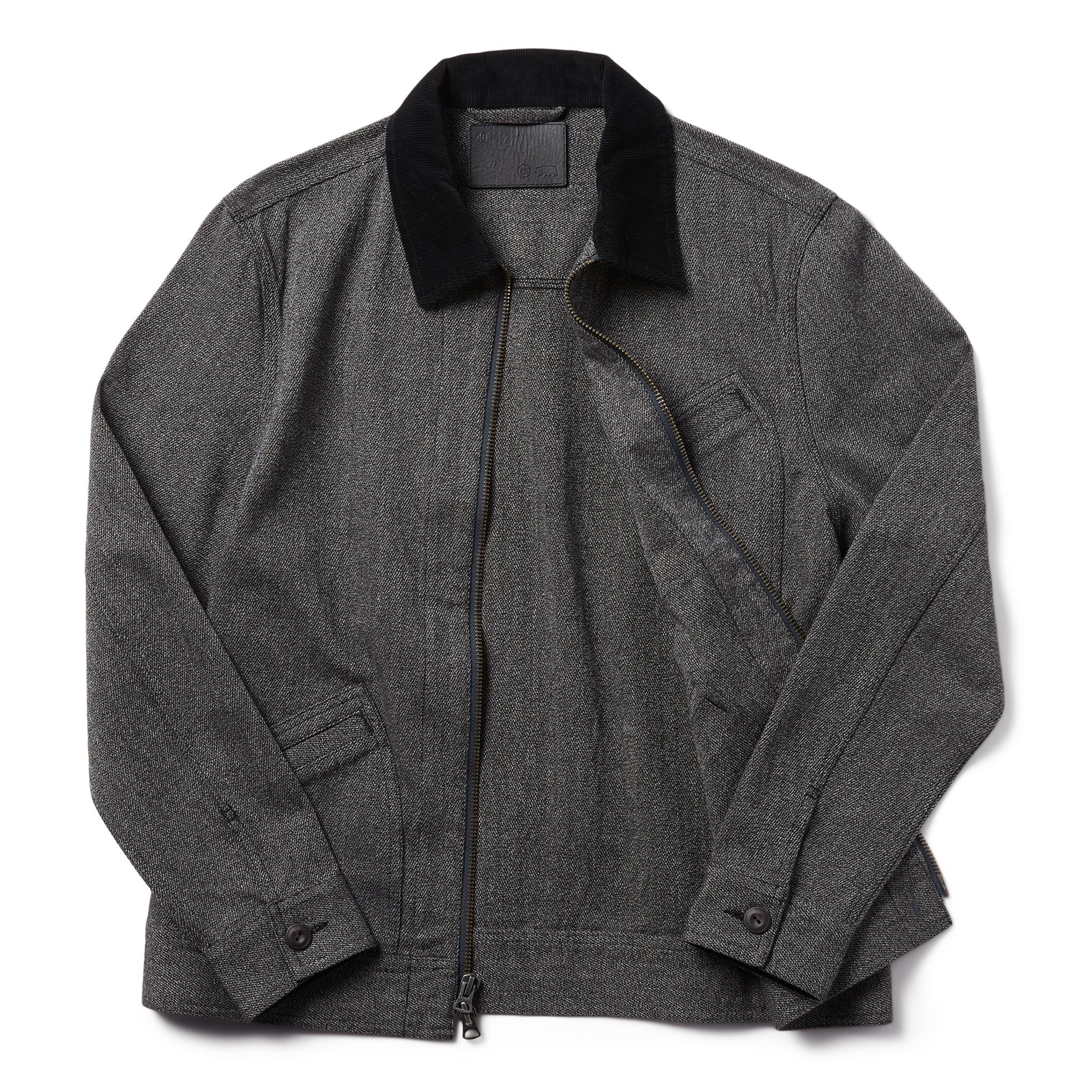 open flatlay of The Ignition Jacket in Indigo Salt and Pepper, Outerwear by Taylor Stitch