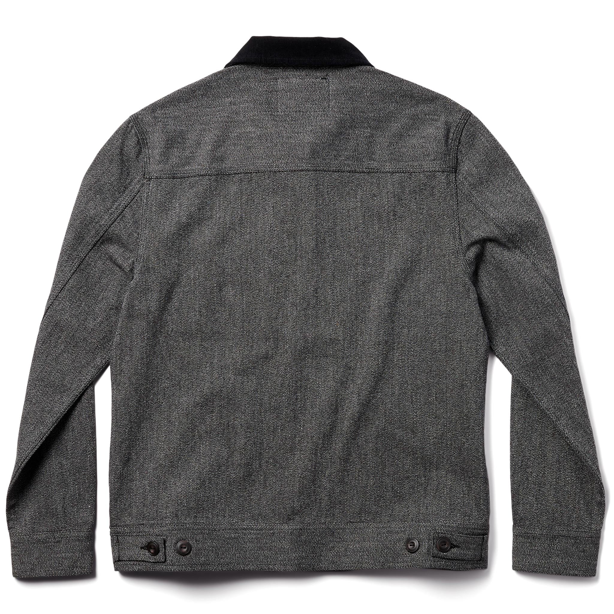 back flatlay of The Ignition Jacket in Indigo Salt and Pepper, Outerwear by Taylor Stitch