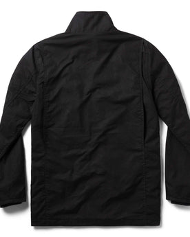 flatlay of the back of The Clutch Jacket in Coal EverWax, Outerwear by Taylor Stitch