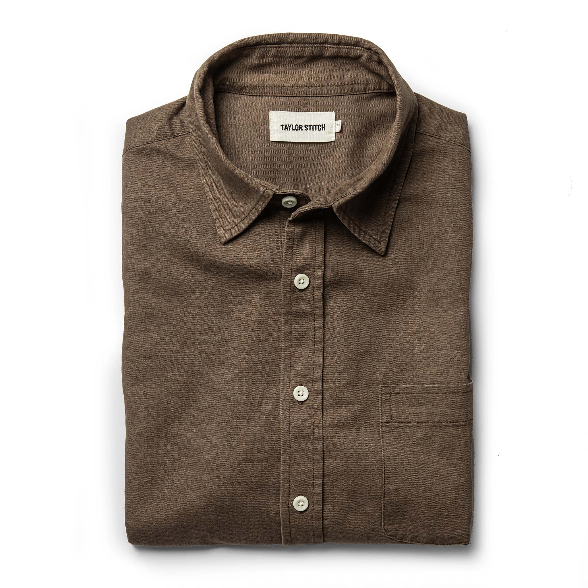 The California in Khaki Herringbone: Featured Image, Wovens by Taylor Stitch