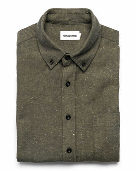 The Jack in Olive Slub Chambray: Featured Image, Wovens by Taylor Stitch
