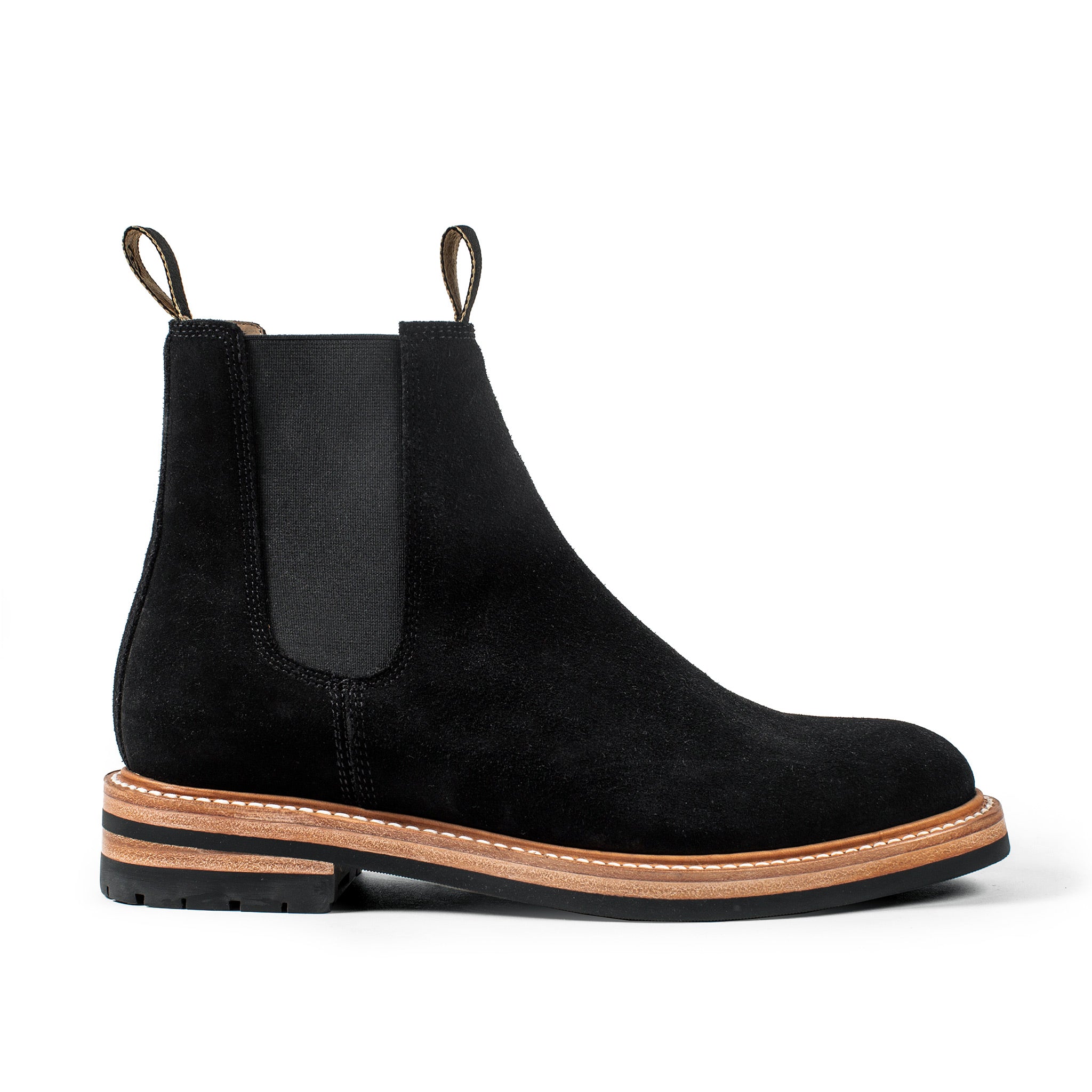 The Ranch Boot in Coal Weatherproof Suede: Featured Image, Footwear by Taylor Stitch