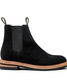 The Ranch Boot in Coal Weatherproof Suede: Featured Image, Footwear by Taylor Stitch