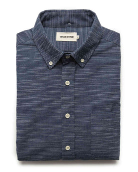 The Jack in Navy Slub Check: Featured Image, Wovens by Taylor Stitch