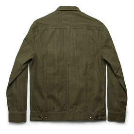 The Long Haul Jacket in Washed Olive Herringbone: Alternate Image 9