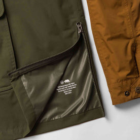 The Powder Jacket in British Khaki & Olive