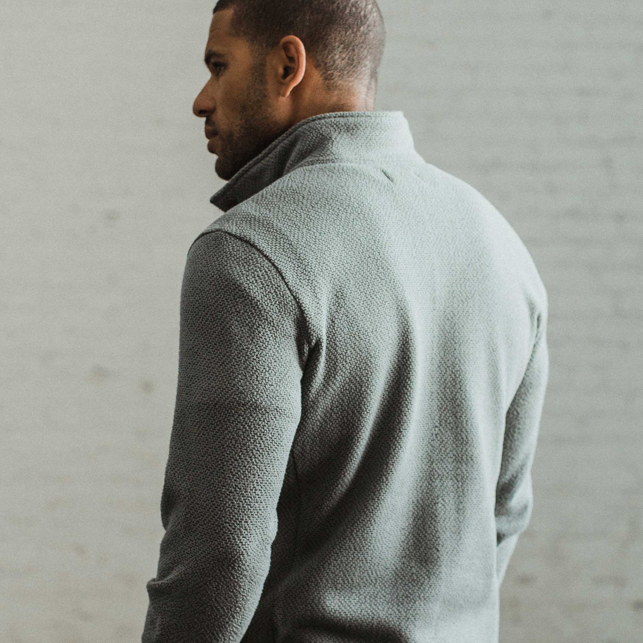 The Pack Pullover in Slate Grid Fleece: Alternate Image 3, Knits by Taylor Stitch