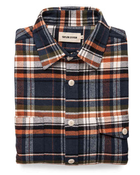The Crater Shirt in Navy Plaid: Featured Image, Wovens by Taylor Stitch