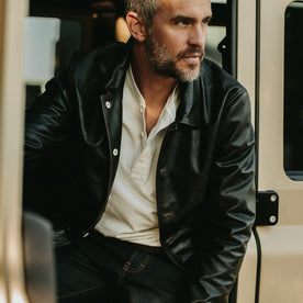 The Cuyama Jacket in Cola Leather - featured image
