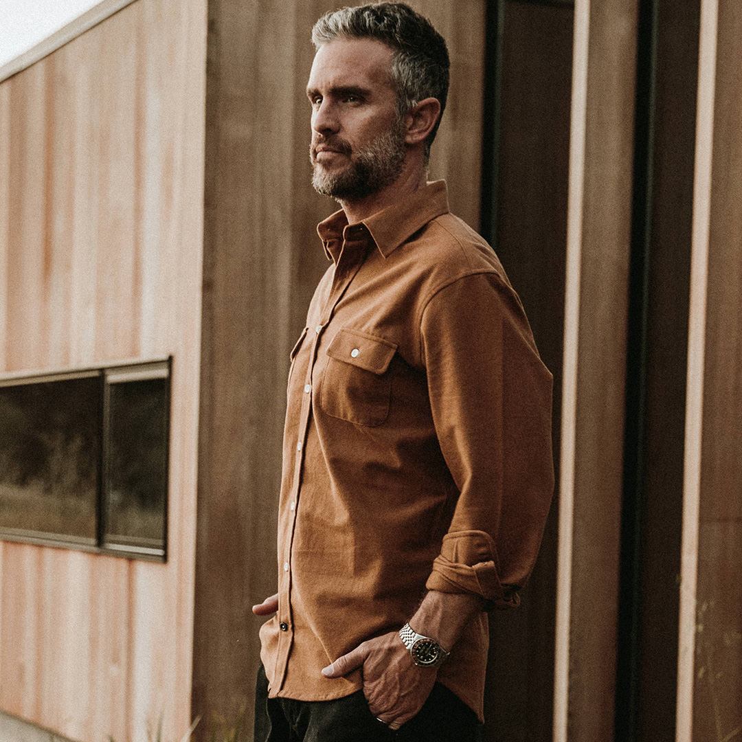 The Yosemite Shirt in British Khaki: Alternate Image 3, Wovens by Taylor Stitch