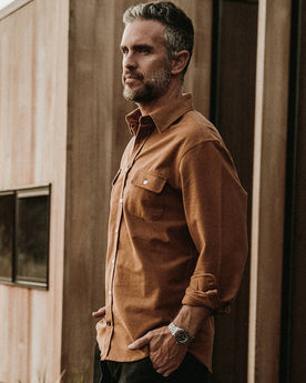 The Yosemite Shirt in British Khaki: Alternate Image 3, Wovens by Taylor Stitch