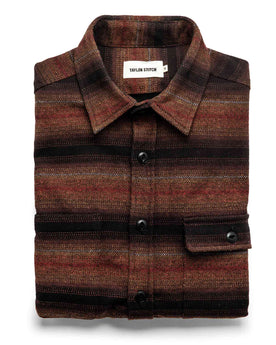 The Moto Utility Shirt in Sunset Stripe: Featured Image, Wovens by Taylor Stitch