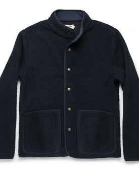The Port Jacket in Navy Sherpa: Featured Image, Outerwear by Taylor Stitch