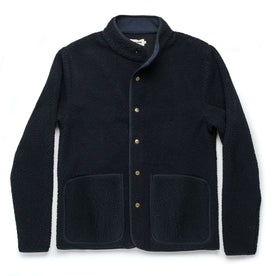 The Port Jacket in Navy Sherpa - featured image