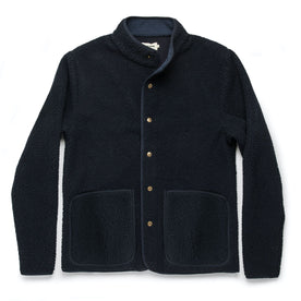 The Port Jacket in Navy Sherpa: Featured Image