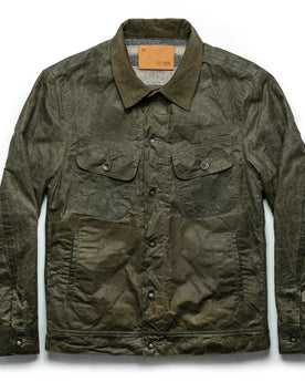 The Lined Long Haul Jacket in Olive Waxed Canvas: Featured Image, Outerwear by Taylor Stitch