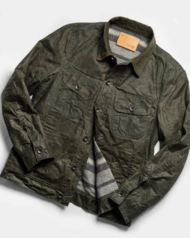The Lined Long Haul Jacket in Olive Waxed Canvas: Alternate Image 11, Outerwear by Taylor Stitch