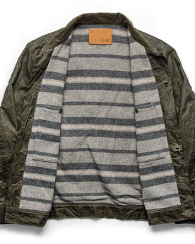 The Lined Long Haul Jacket in Olive Waxed Canvas: Alternate Image 13, Outerwear by Taylor Stitch