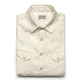 The Western Shirt in Natural Corded Denim: Featured Image