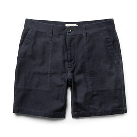 The Trail Short in Navy Slub Sateen - featured image