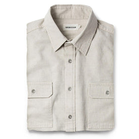 The Chore Shirt in Natural Herringbone - featured image