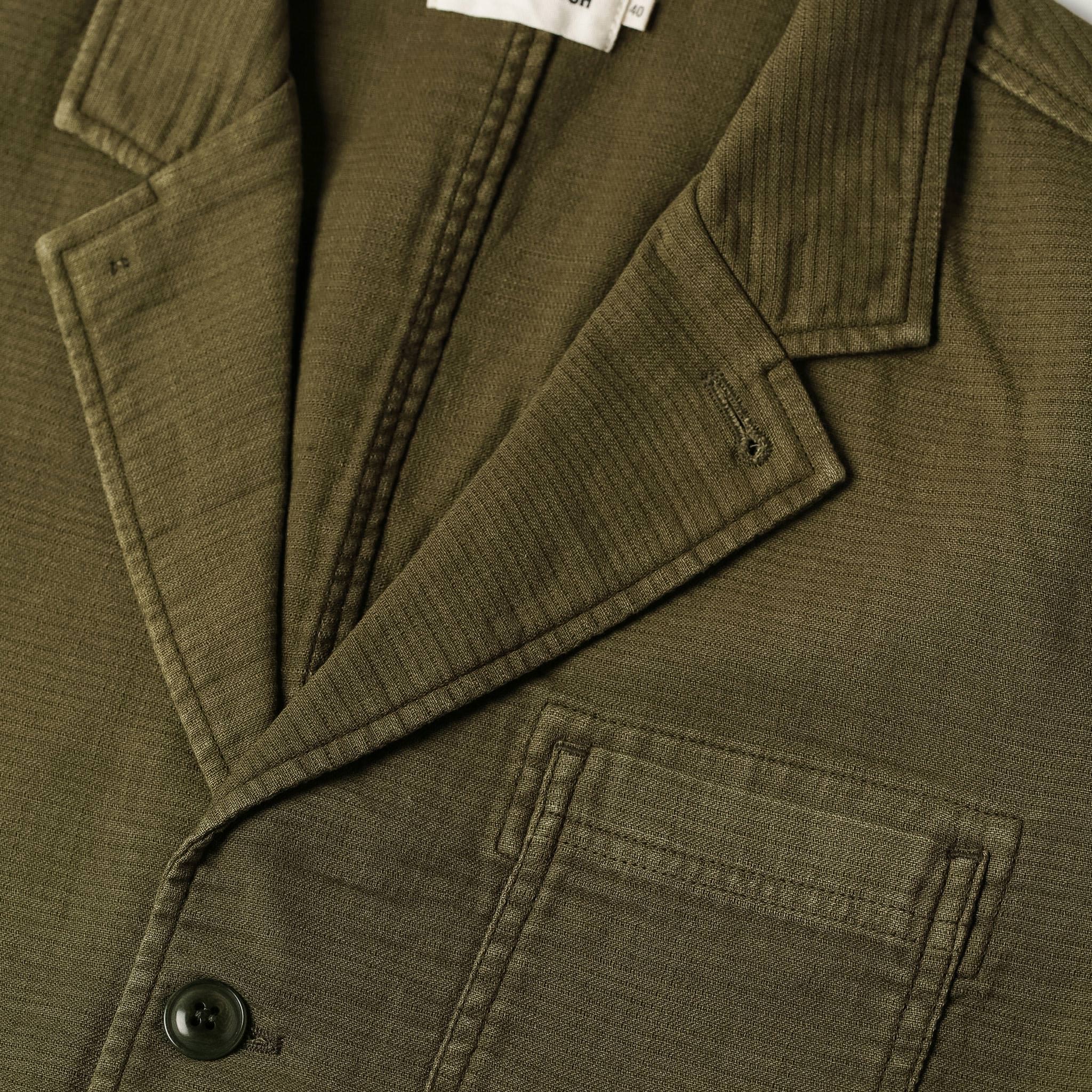 material shot of chest, Outerwear by Taylor Stitch