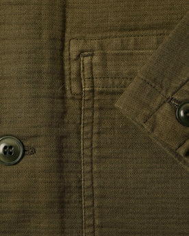 material shot of buttons, Outerwear by Taylor Stitch