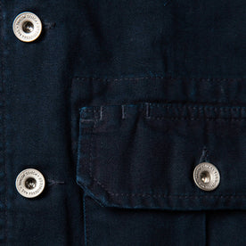 material shot of fabric and buttons
