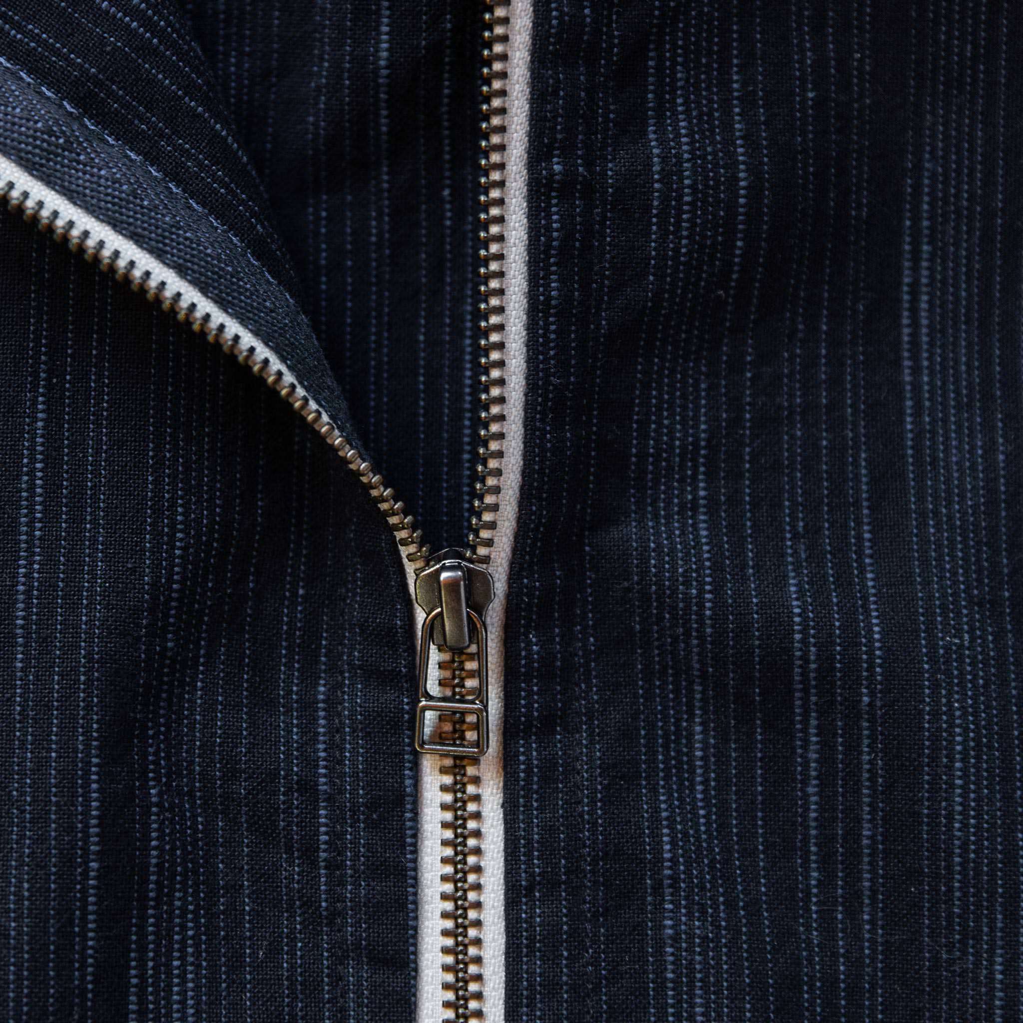 material shot of zipper, Outerwear by Taylor Stitch