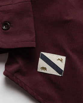 material shot of collaborative patch, Wovens by Taylor Stitch