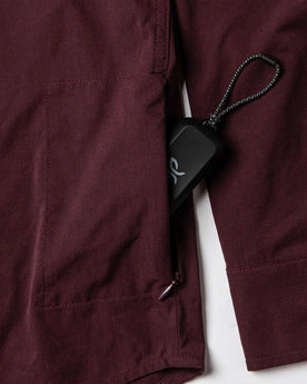 material shot of zipper pouch, Wovens by Taylor Stitch