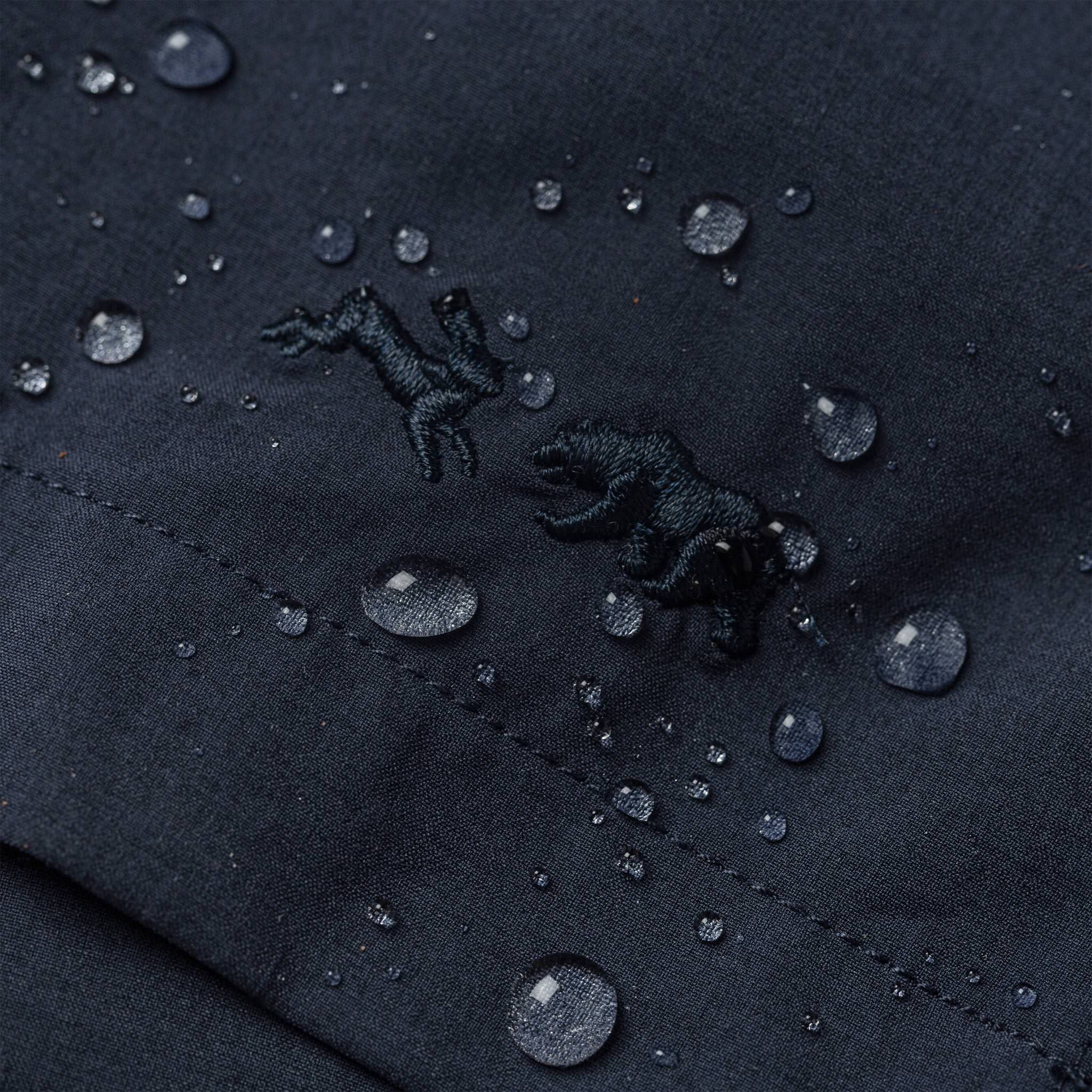 material shot of water beading on fabric, Shorts by Taylor Stitch