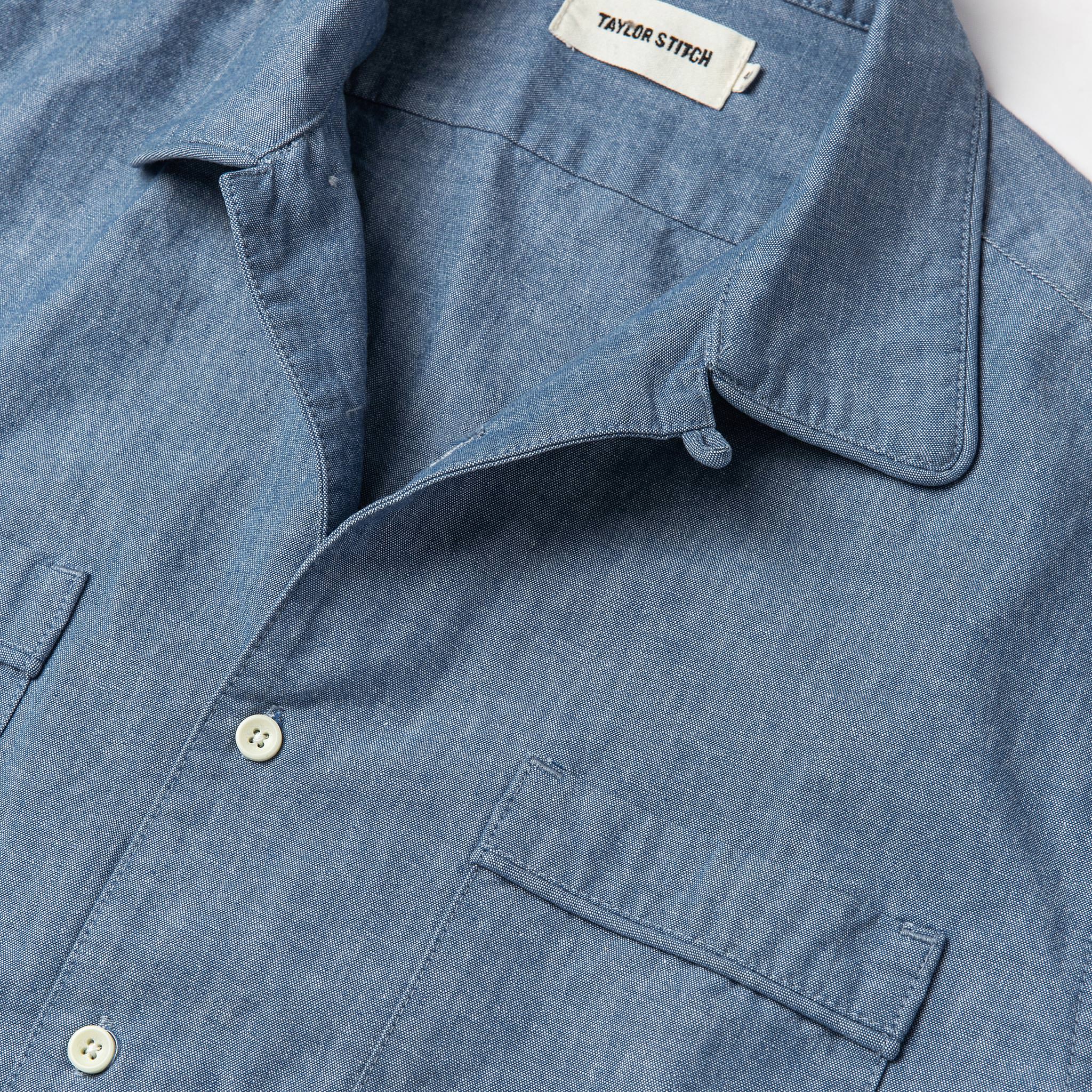 material shot of chest, Wovens by Taylor Stitch