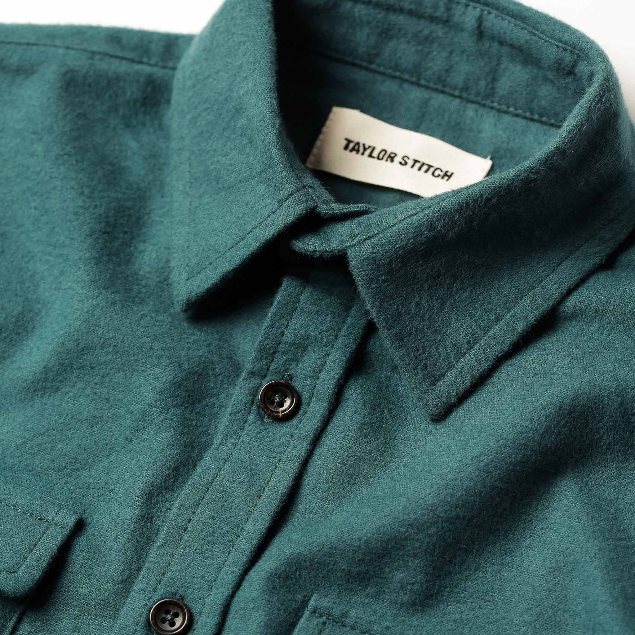 material shot of collar, Wovens by Taylor Stitch